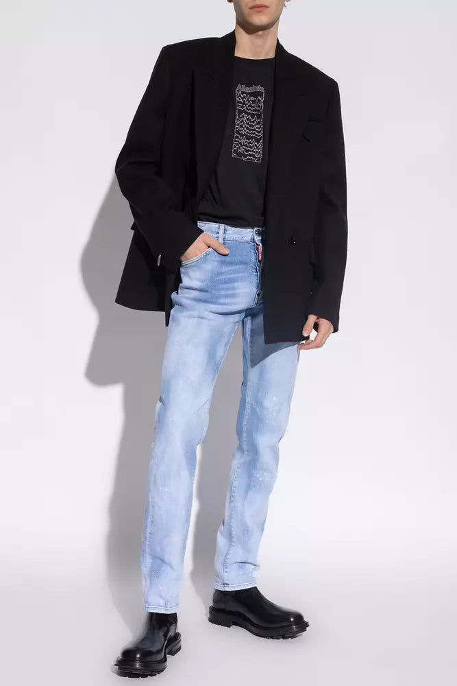 بنطلون جينز رجالي قطني أزرق فاتح من Dsquared²