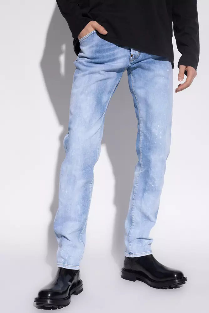 بنطلون جينز رجالي قطني أزرق فاتح من Dsquared²