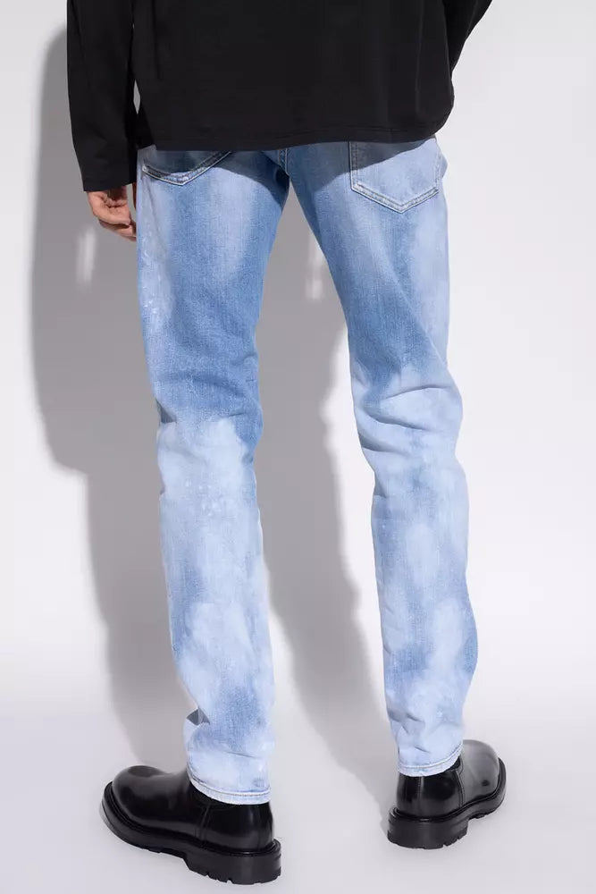 بنطلون جينز رجالي قطني أزرق فاتح من Dsquared²