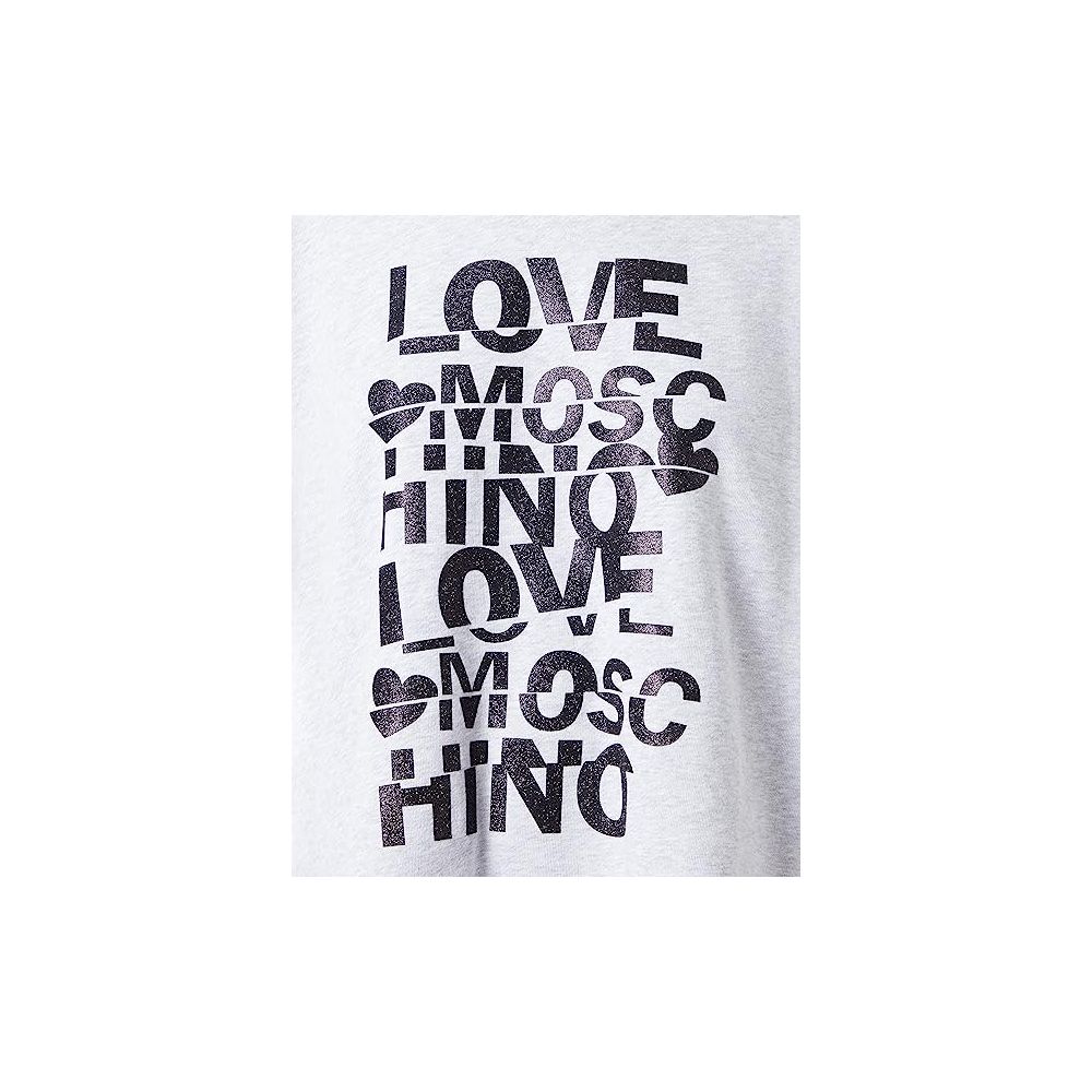 سويت شيرت نسائي قطني رمادي من Love Moschino