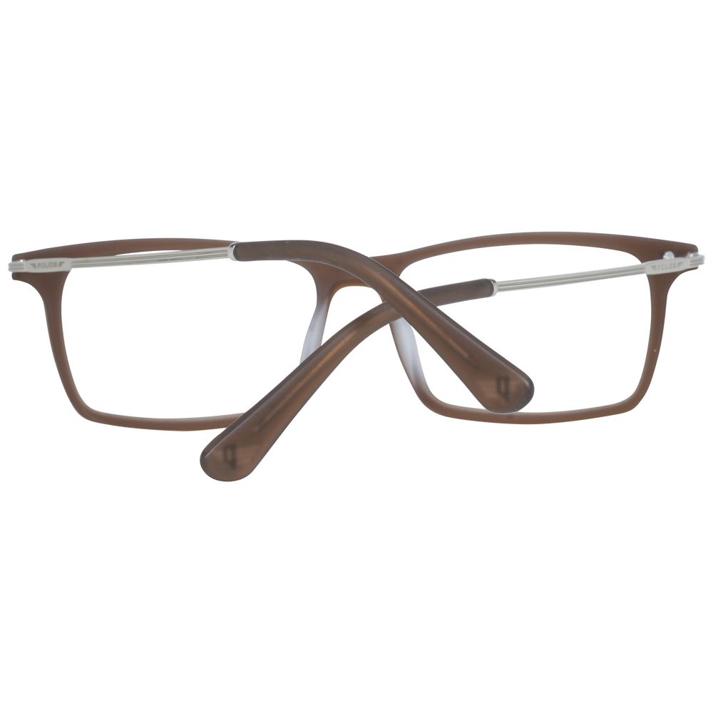 Police Brown Men Glasses Frame