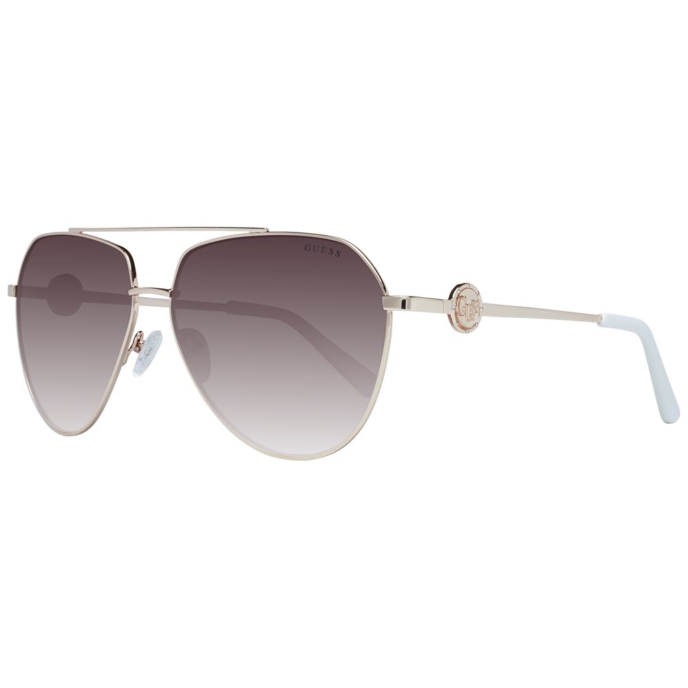 نظارات شمسية نسائية من Guess باللون الذهبي