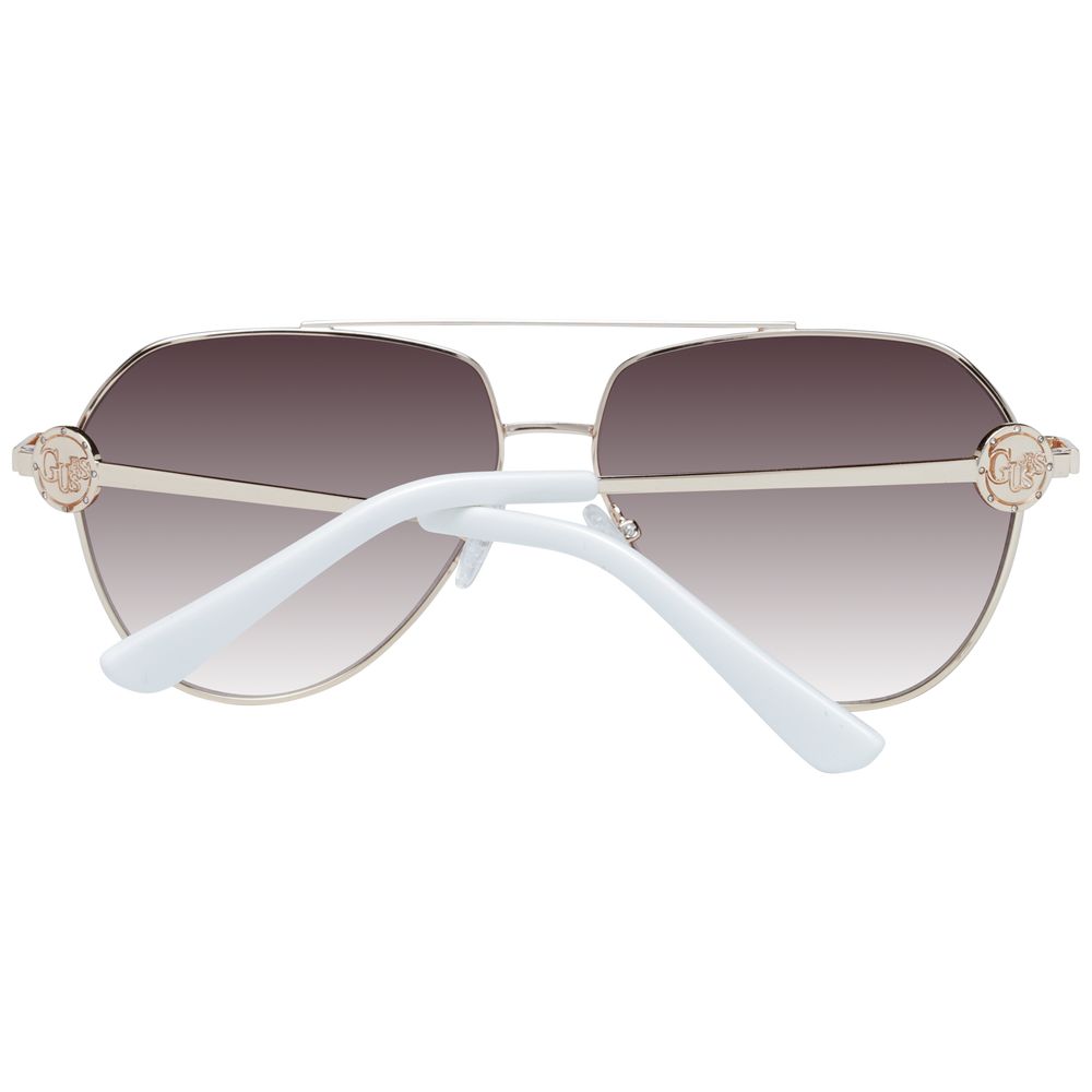 نظارات شمسية نسائية من Guess باللون الذهبي