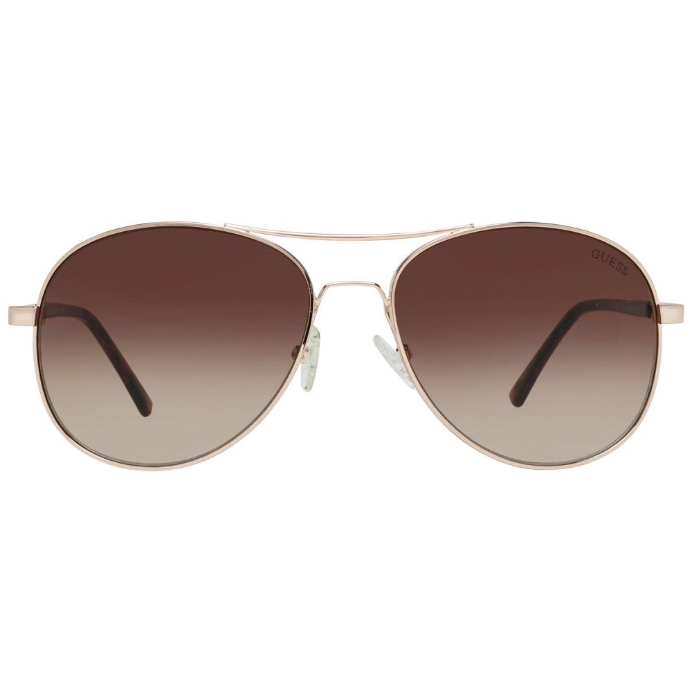 نظارات شمسية من Guess باللون الذهبي المعدني