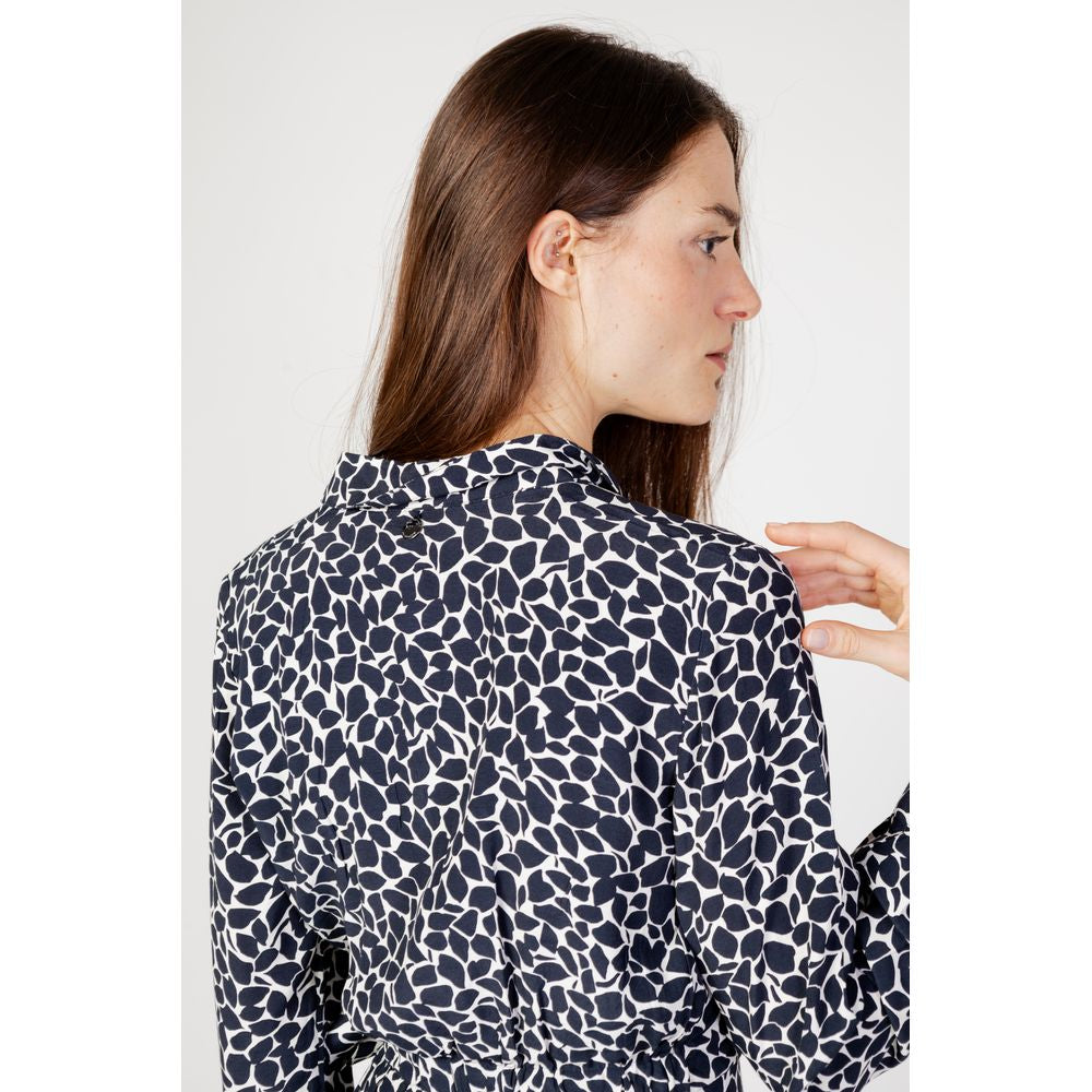 Street One – Blaue Viskose-Midi