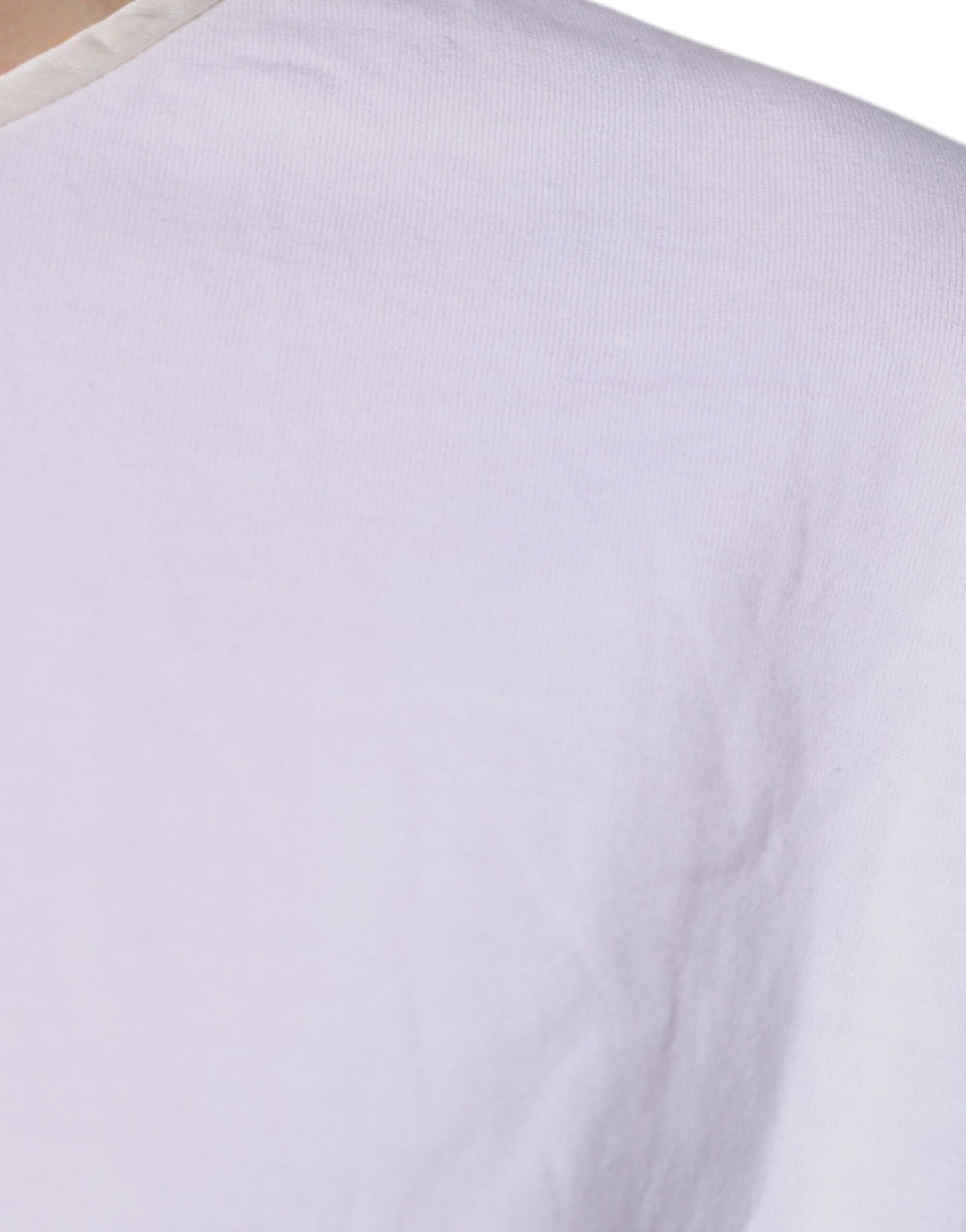Dolce & Gabbana – Wickelbluse mit Rundhalsausschnitt, Weiß