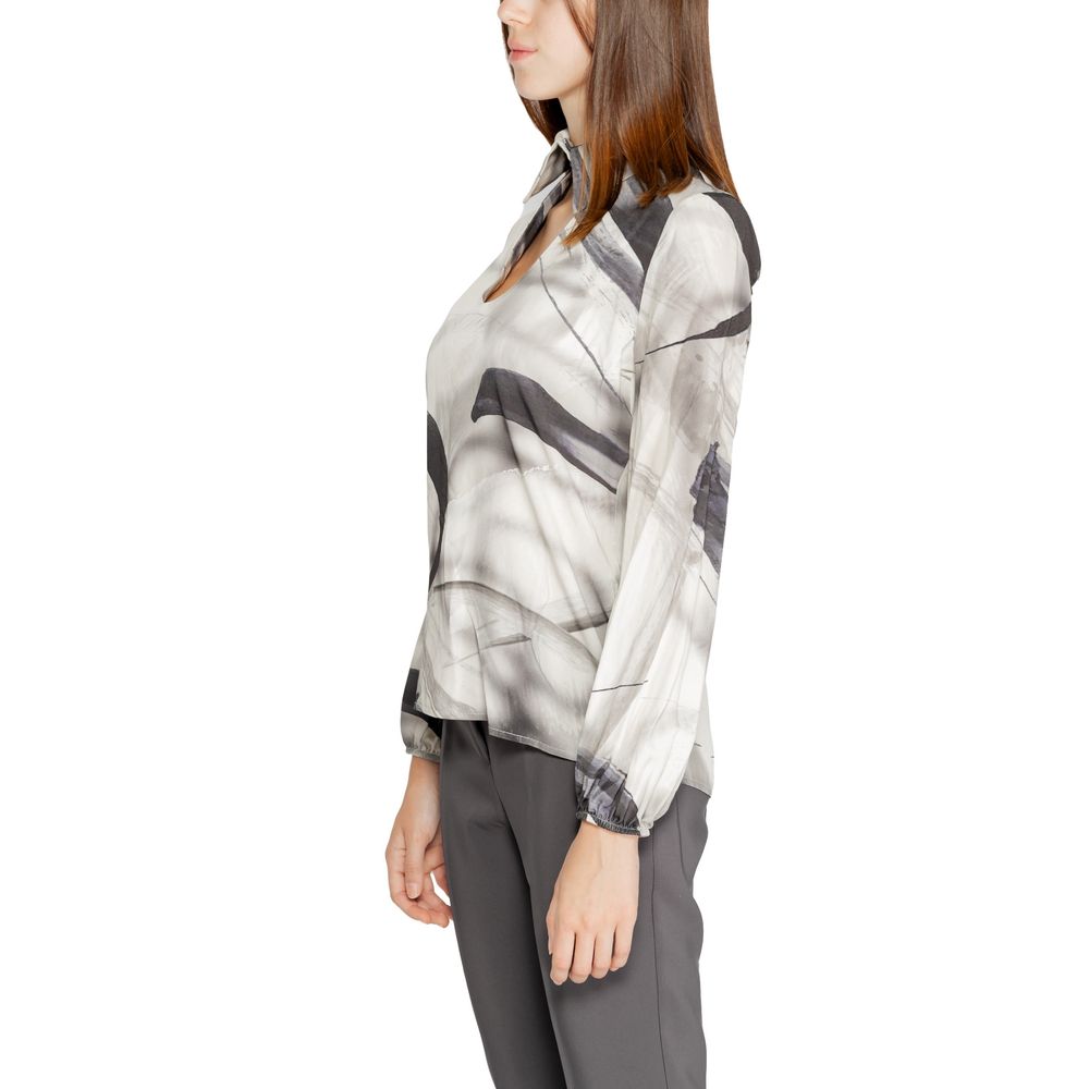 Graue Viskosebluse von Rinascimento