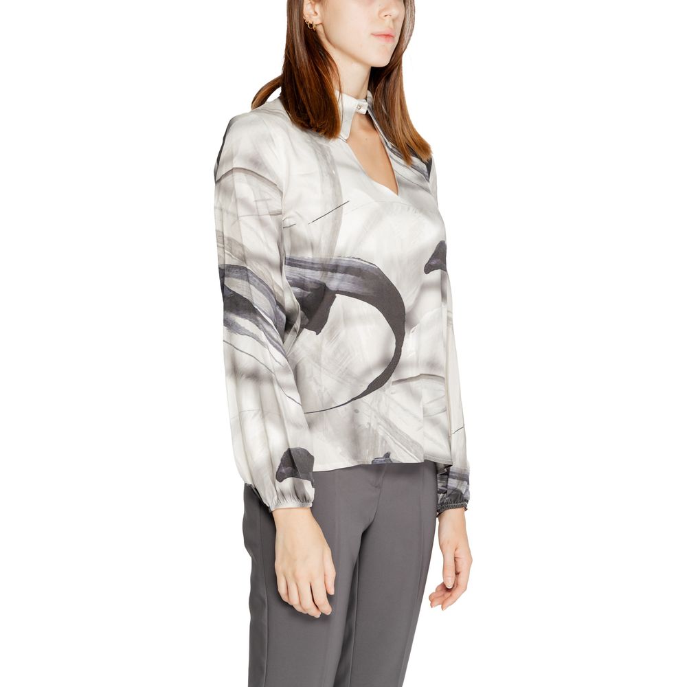 Graue Viskosebluse von Rinascimento