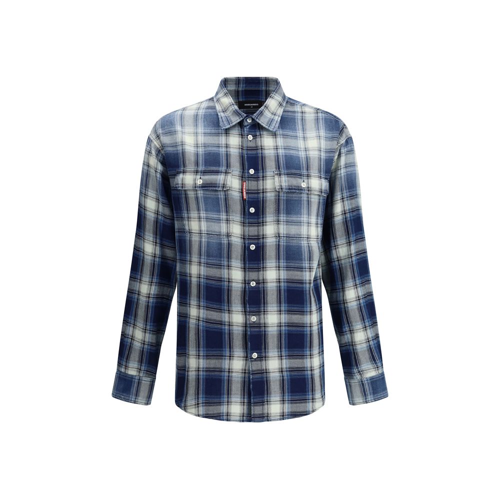 قميص قطني منقوش من Dsquared²