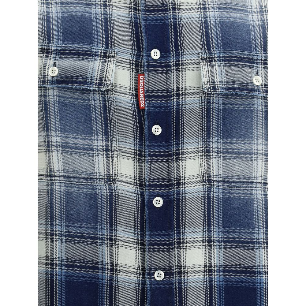 قميص قطني منقوش من Dsquared²