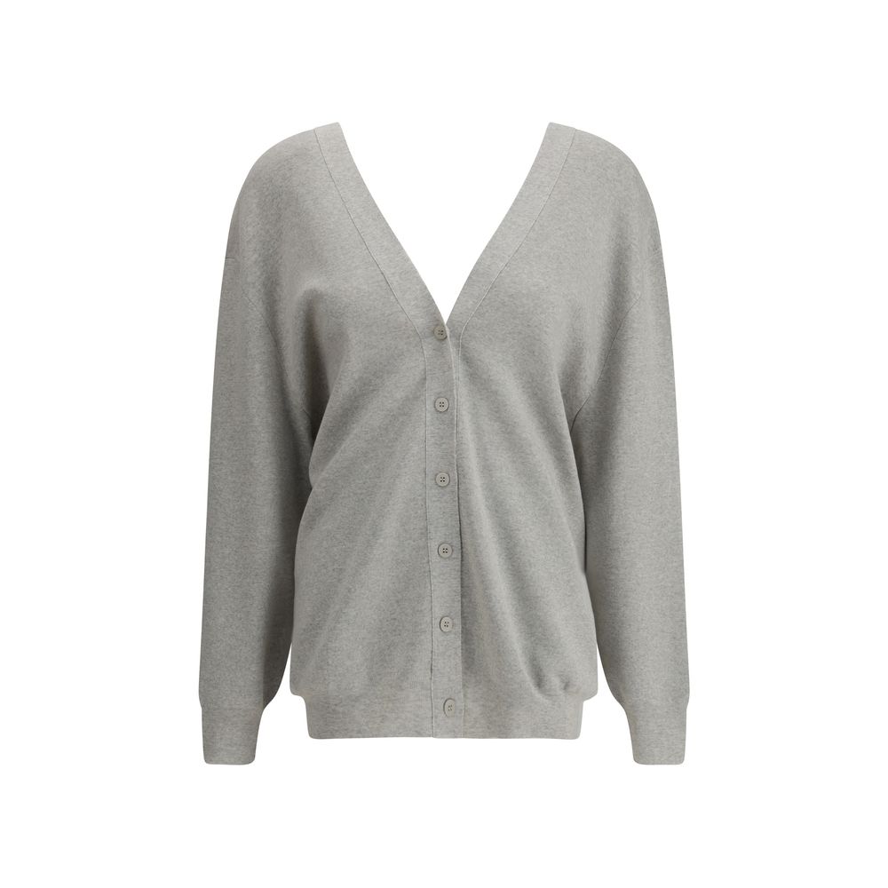 SA SU PHI Strickjacke mit doppelseitigem V-Ausschnitt