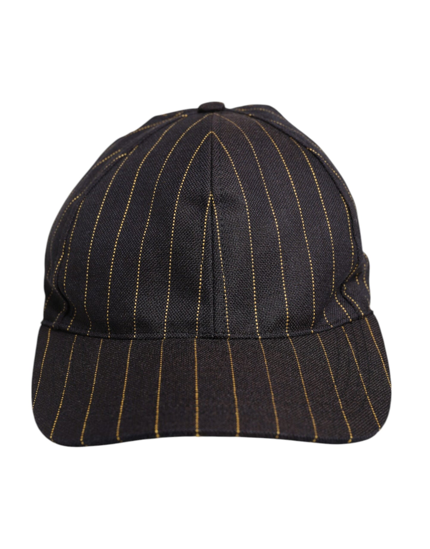 Dolce & Gabbana – Baseballkappe aus Baumwolle mit 6 Einsätzen und braunen Streifen