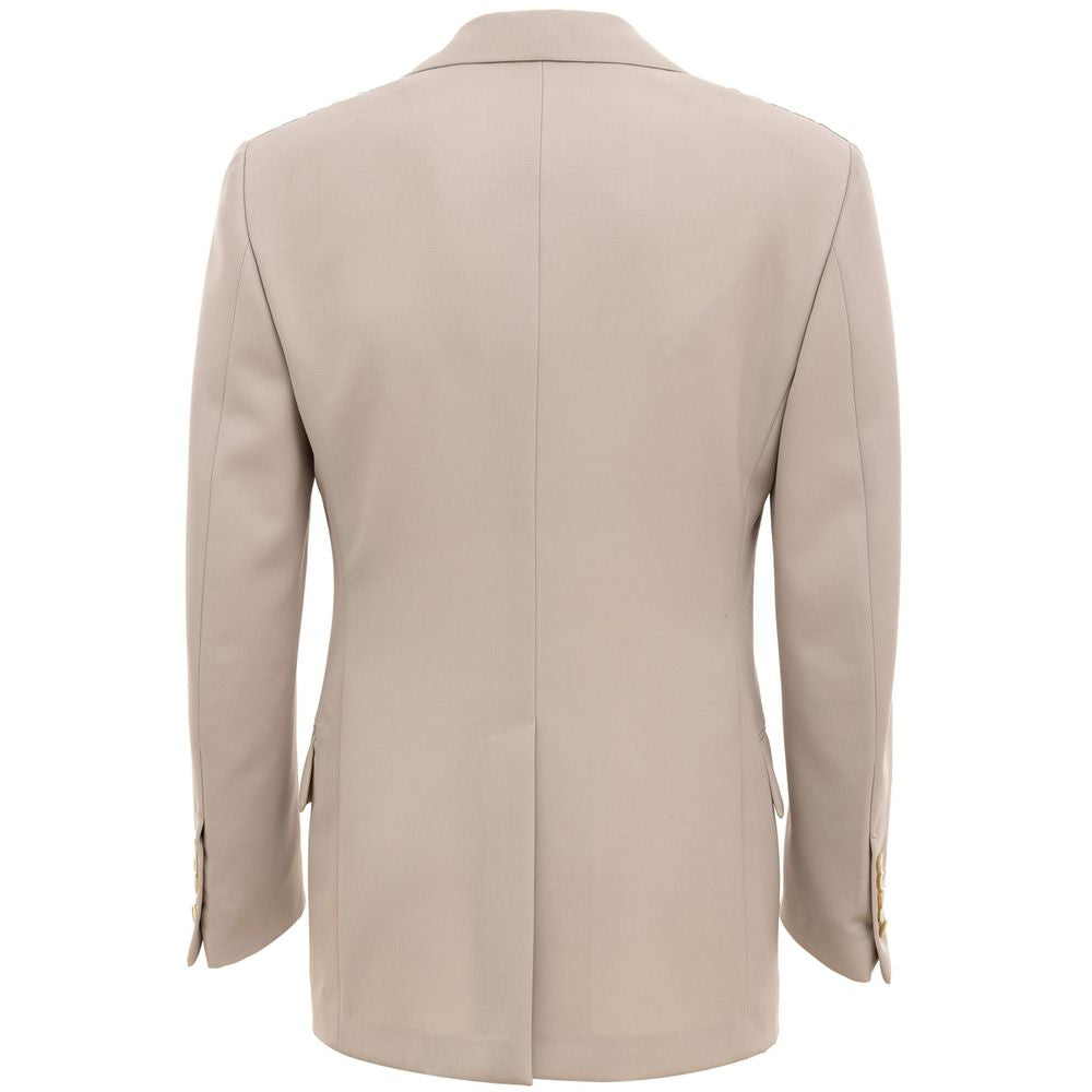 Beigefarbener Anzug und Blazer aus Wolle von Tom Ford