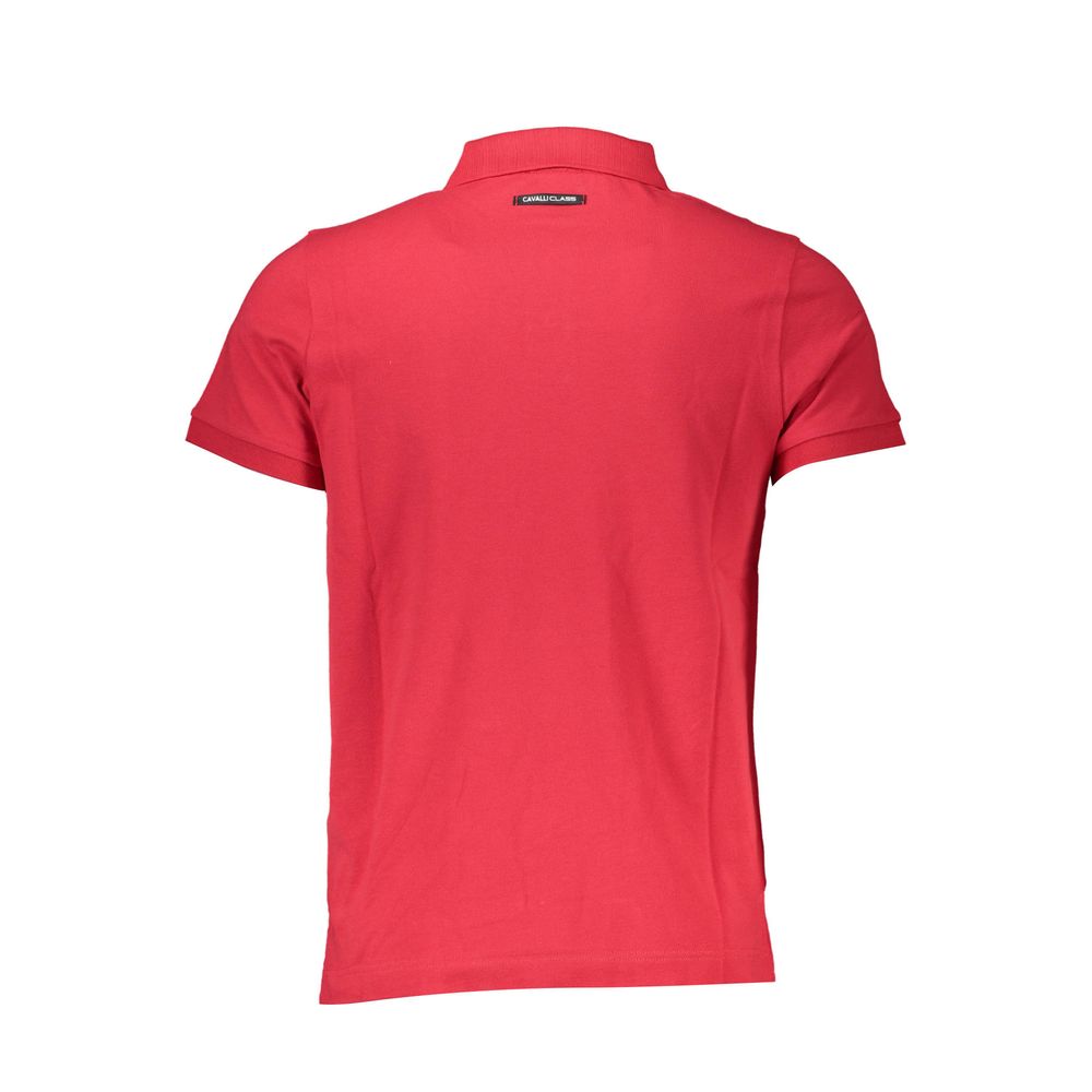 Rotes Poloshirt aus Baumwolle der Cavalli Class