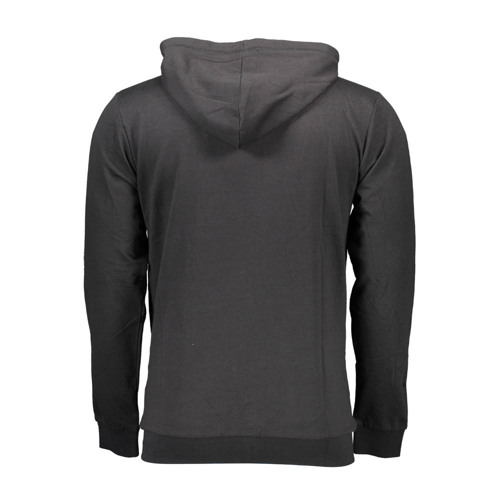 Sergio Tacchini – Schwarzer Kapuzenpullover aus Baumwolle für Herren