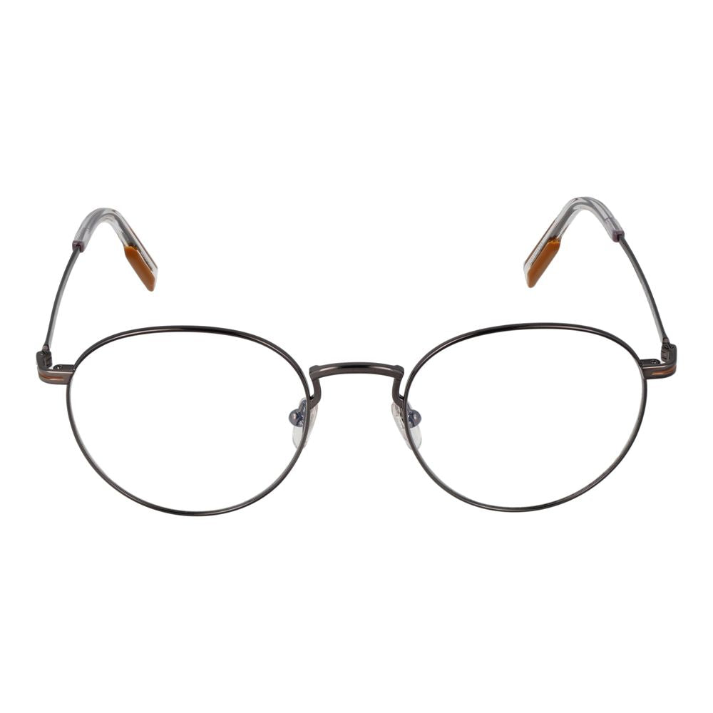 Ermenegildo Zegna Gray Men Glasses Frame