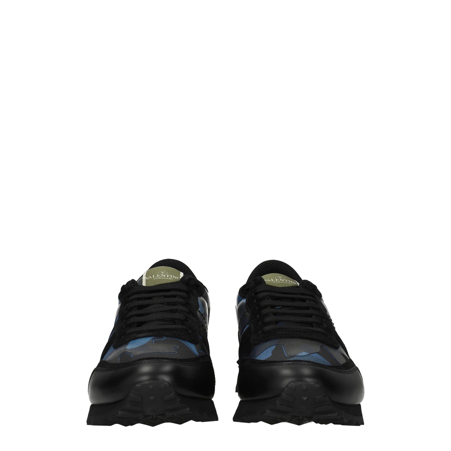 Valentino Garavani Blue Leather Low Tops