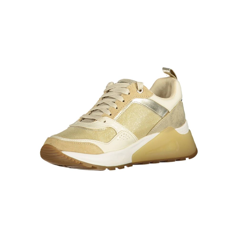 حذاء رياضي ذهبي من البوليستر من US POLO ASSN