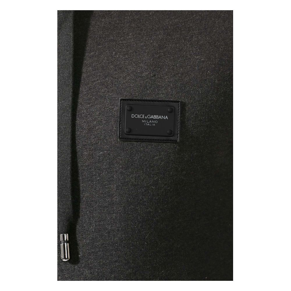 Dolce & Gabbana Gray Cotton Men Sweater