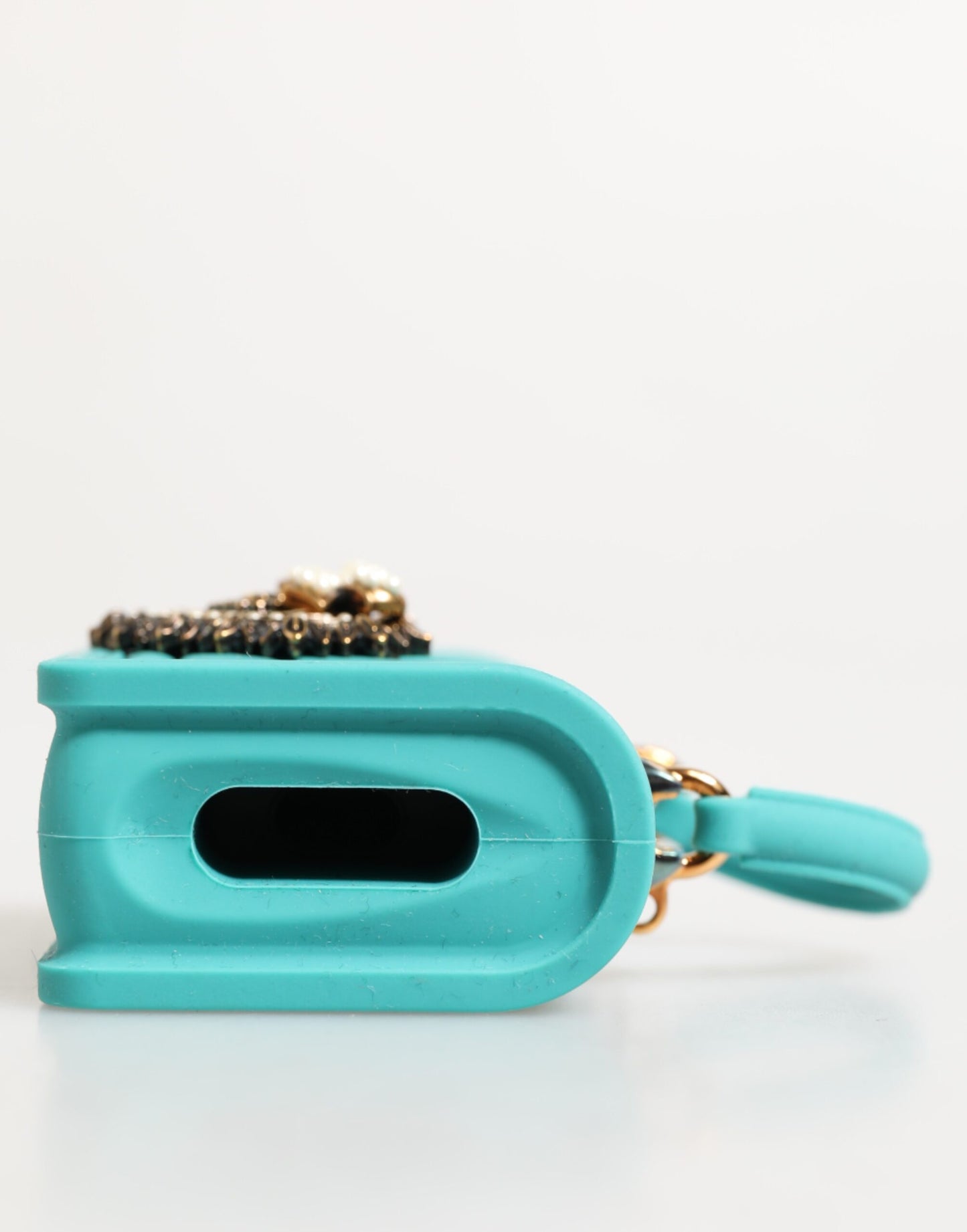 Dolce & Gabbana Türkis Silikon Devotion Herz Cover Tasche Airpods Fall