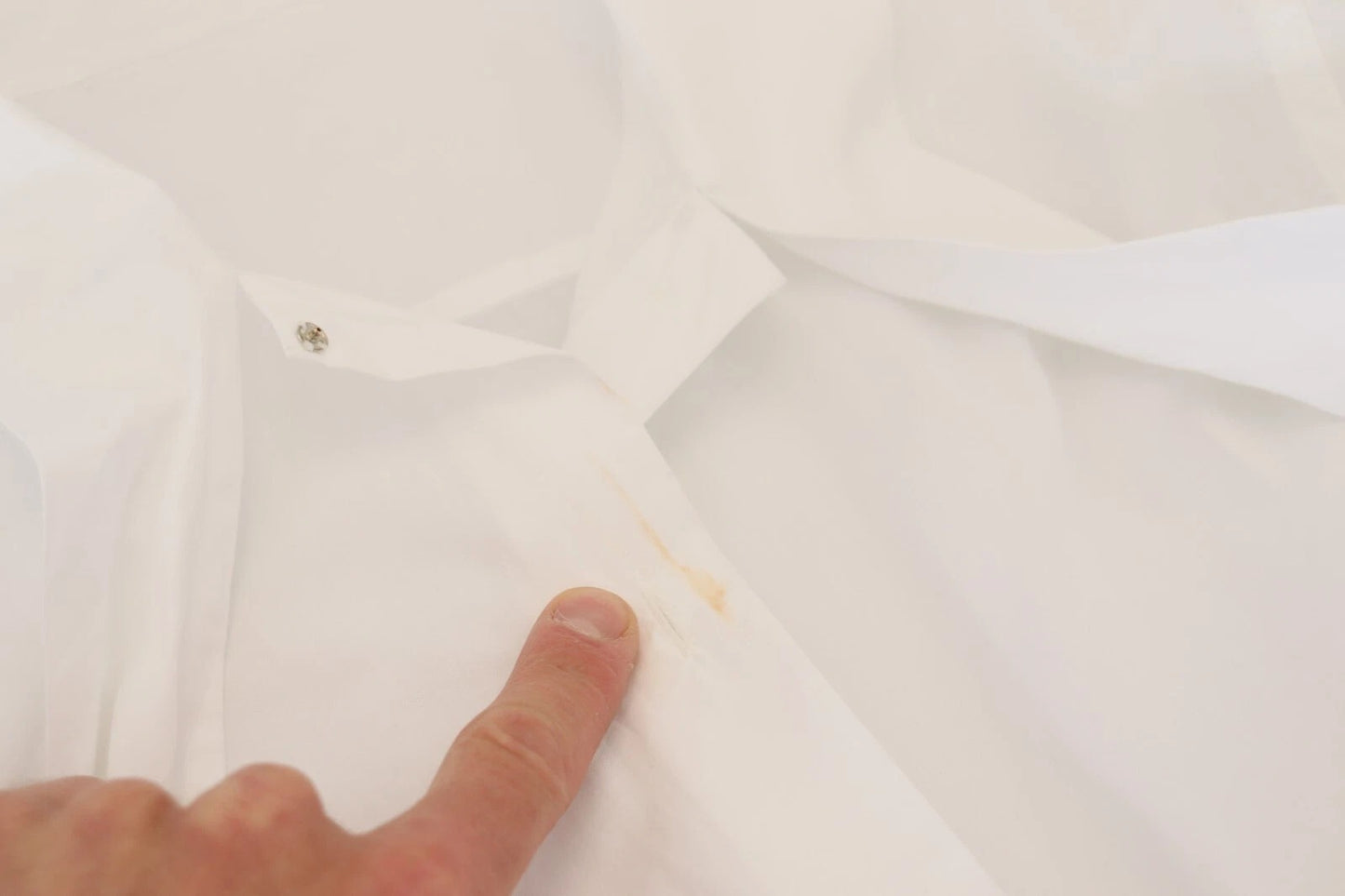 Dolce & Gabbana – Weißes, formelles Oberteil aus Baumwolle mit Kragen und langen Ärmeln