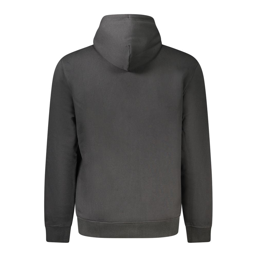 Tommy Hilfiger Black Cotton Men Hoodie