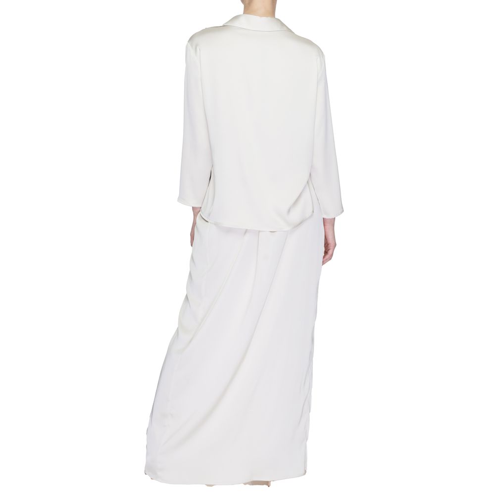Sandro Ferrone Beige Polyester Lang