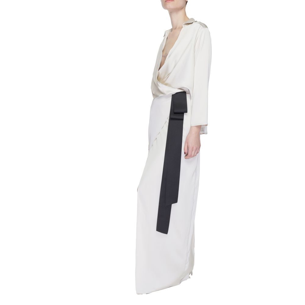 Sandro Ferrone Beige Polyester Lang
