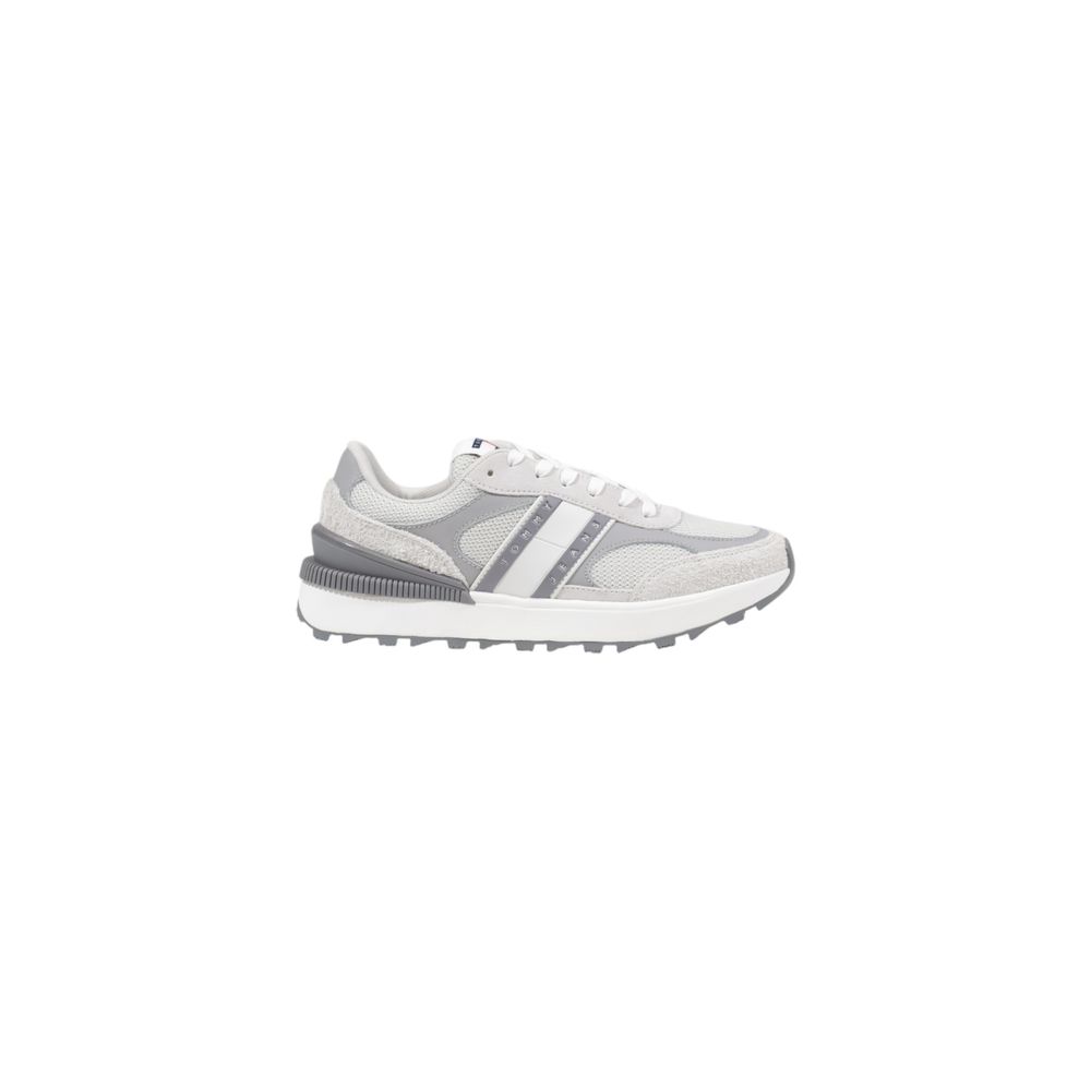 Tommy Hilfiger Jeans Gray Suede Leather Sneaker