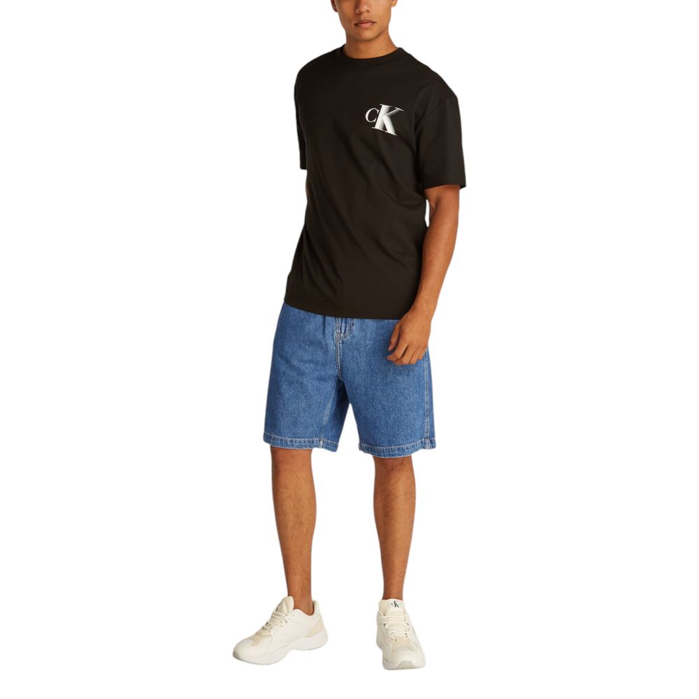 Calvin Klein Jeans Blue Cotton Bermuda