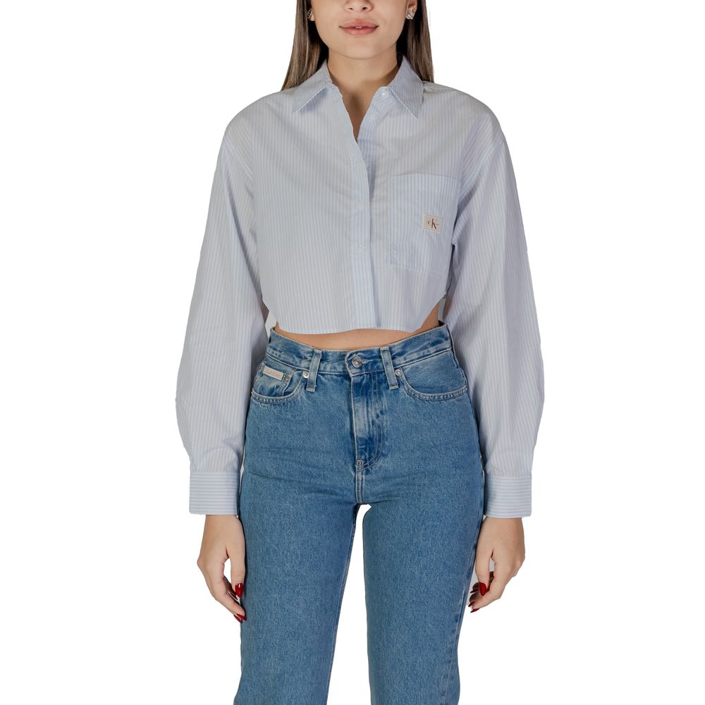 Calvin Klein Jeans Blue Cotton Shirt