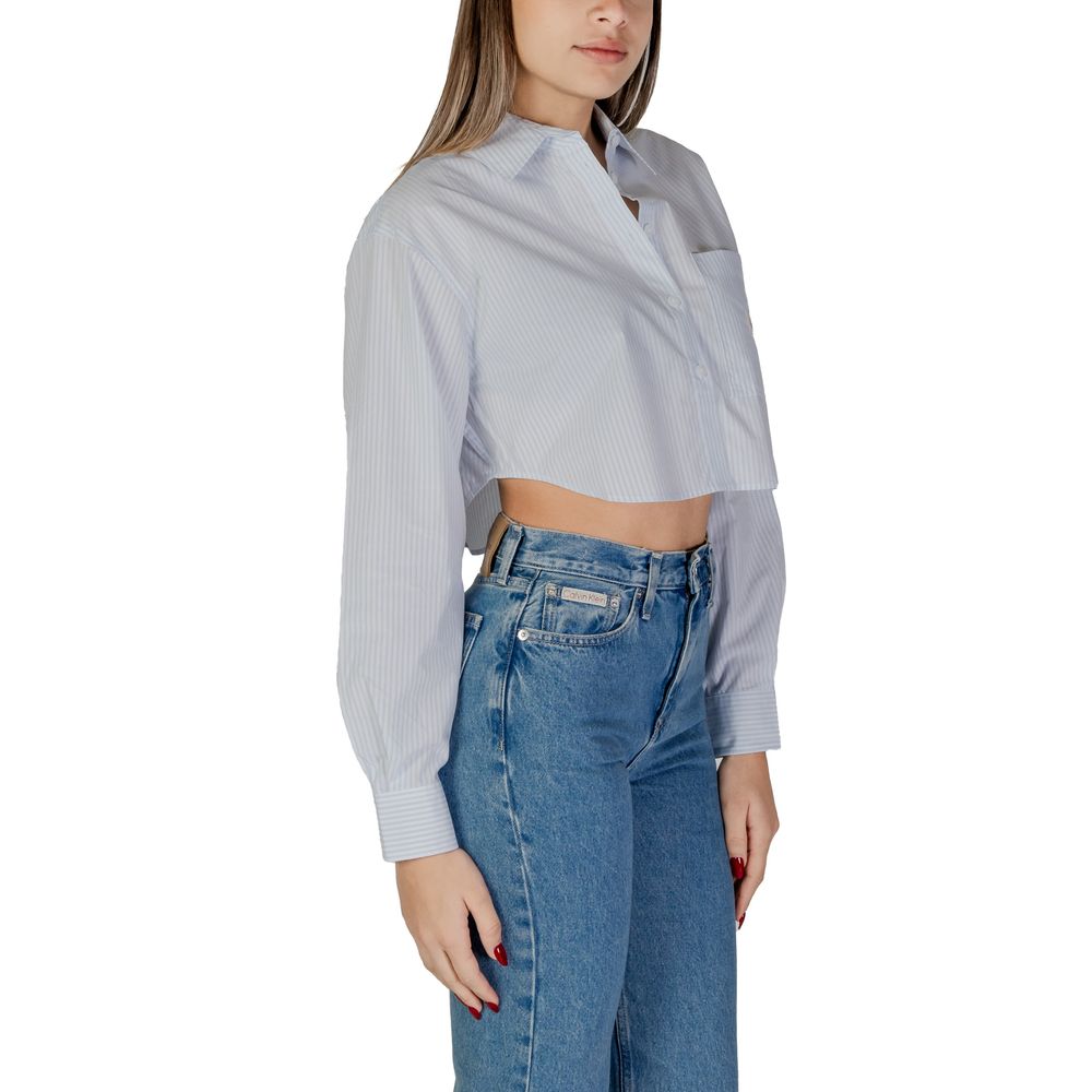 Calvin Klein Jeans Blue Cotton Shirt