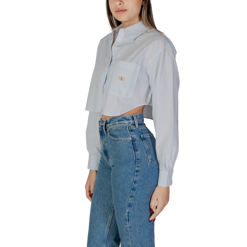 Calvin Klein Jeans Blue Cotton Shirt