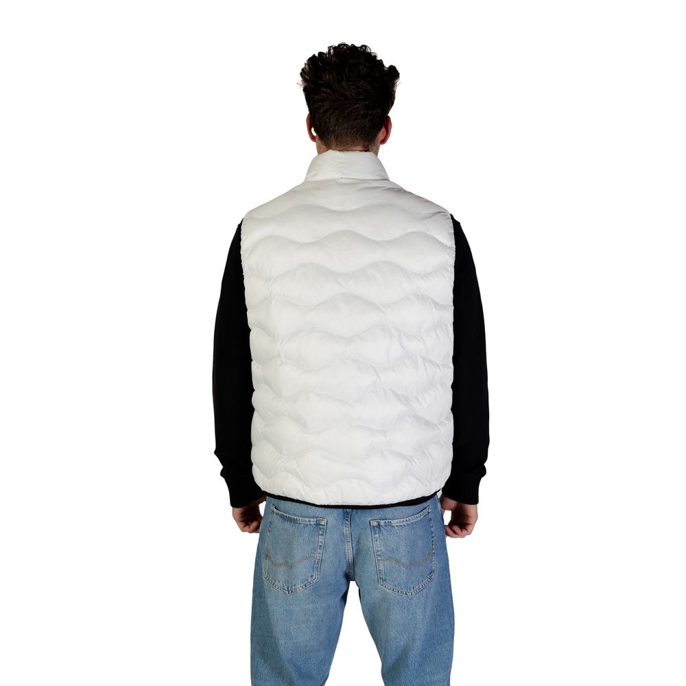Blauer White Polyamide Sleveless Jacket