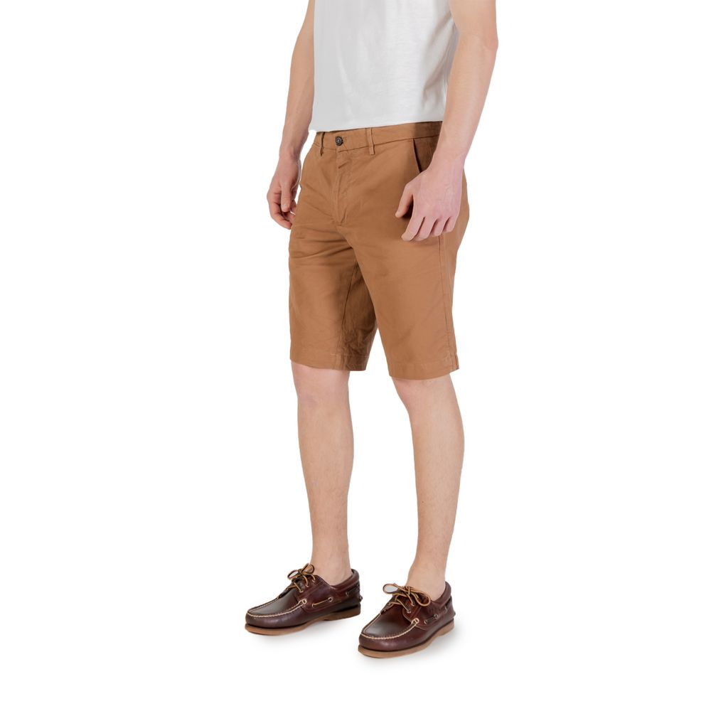 Borghese Beige Cotton Bermuda