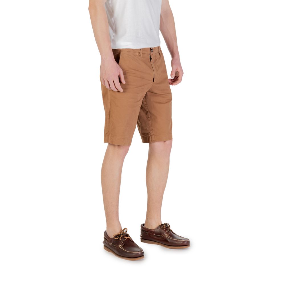 Borghese Beige Cotton Bermuda