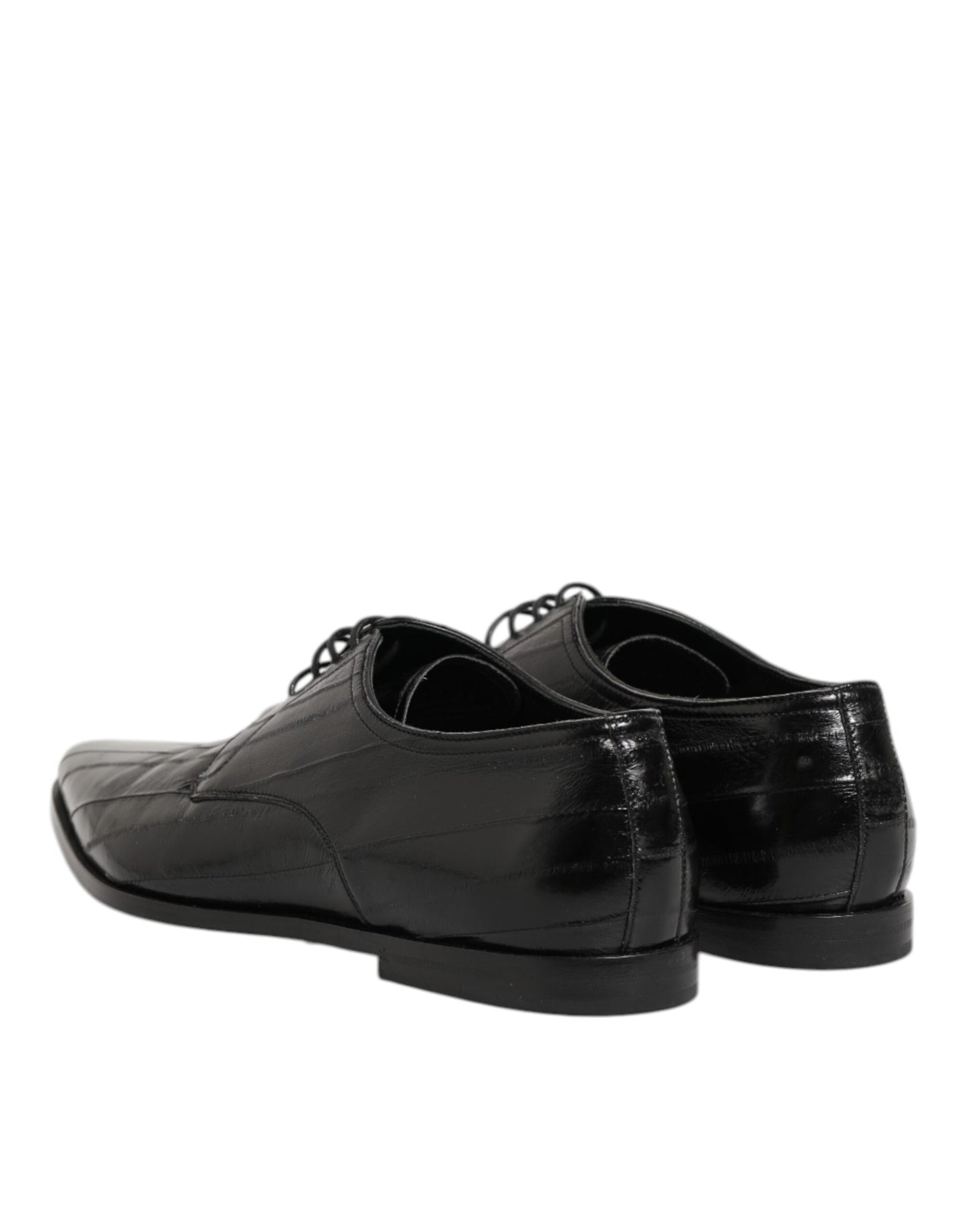 Dolce & Gabbana Black Leather Lace Up Derby Formal Dress Shoes