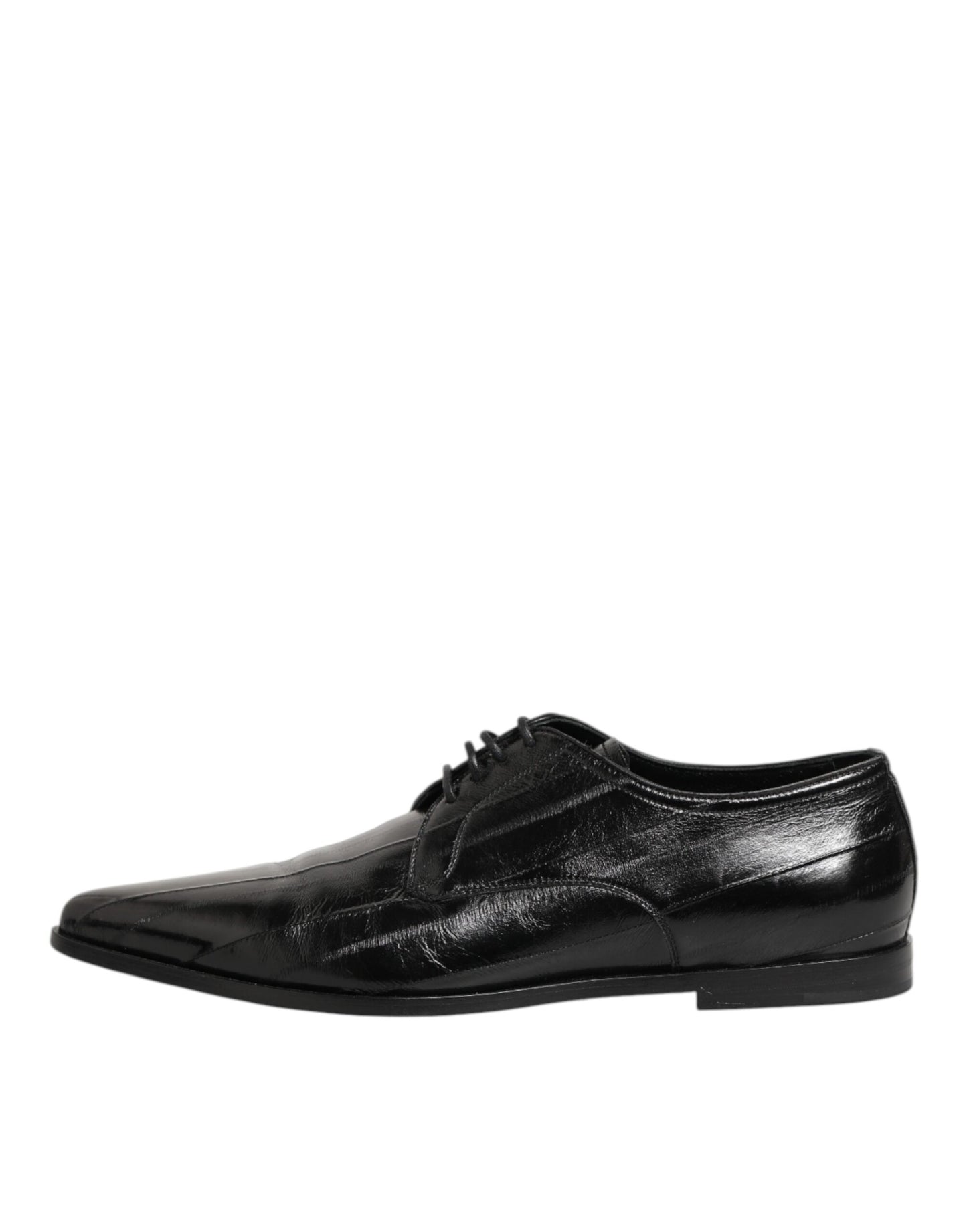 Dolce & Gabbana Black Leather Lace Up Derby Formal Dress Shoes