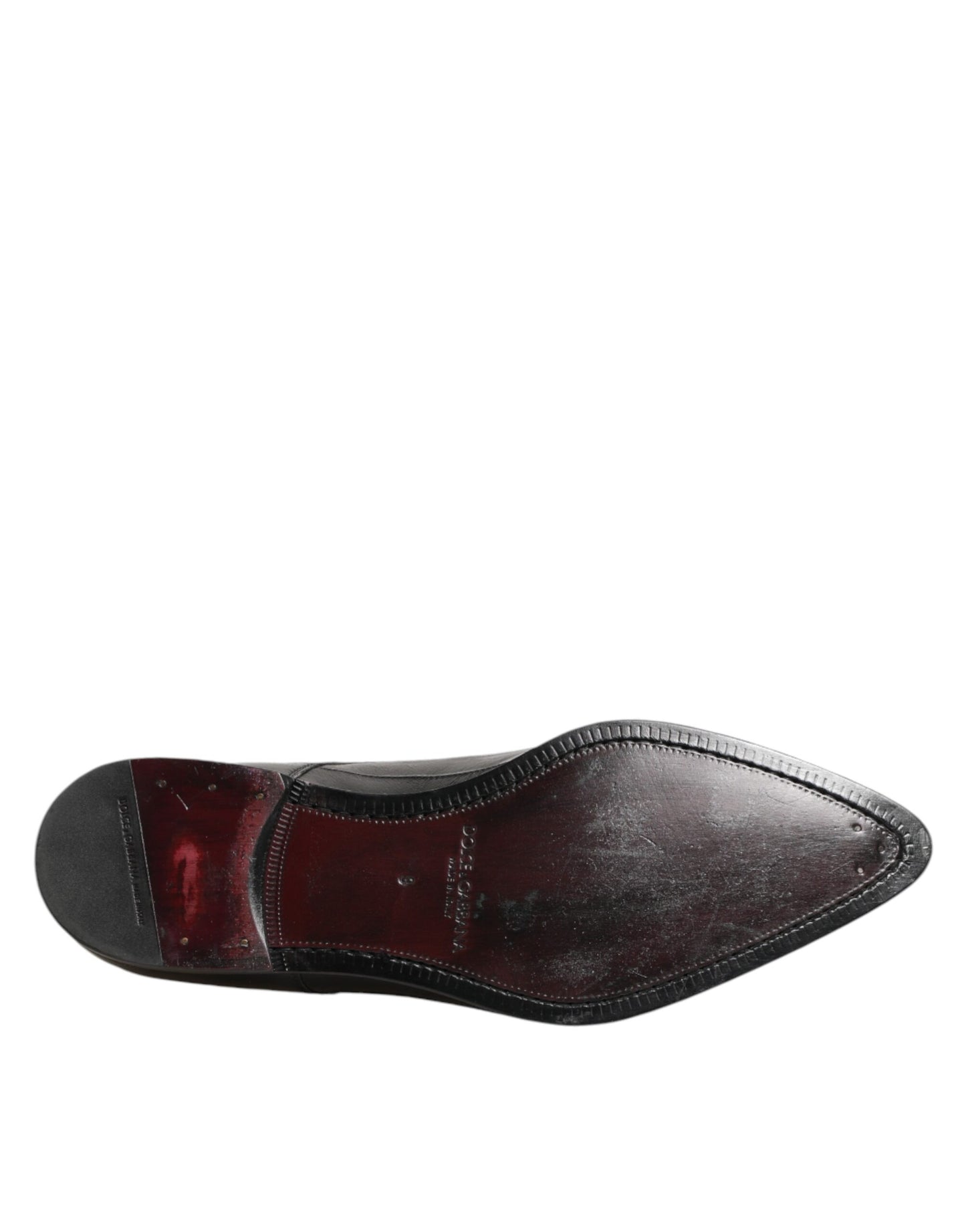 Dolce & Gabbana Black Leather Lace Up Derby Formal Dress Shoes