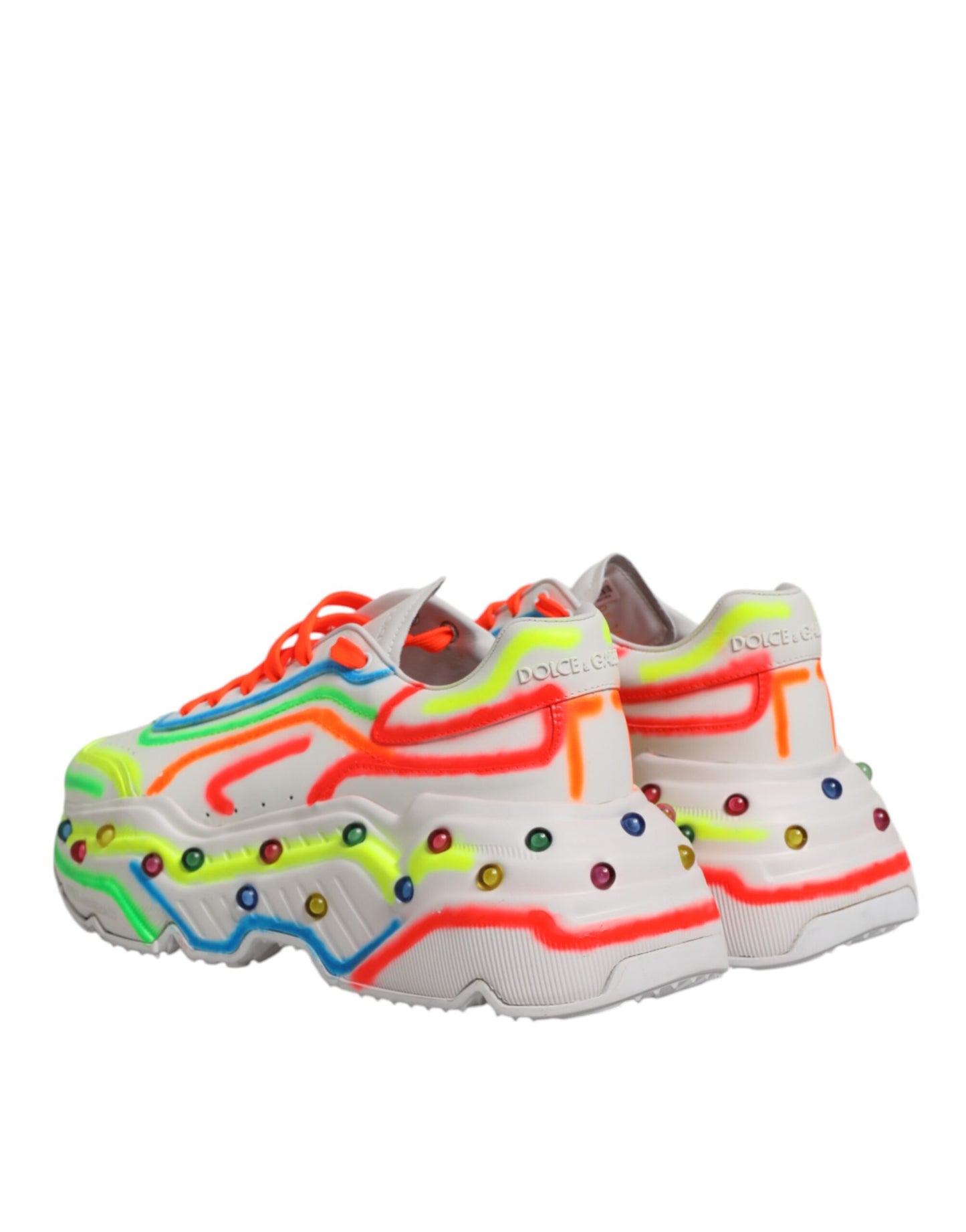 Dolce & Gabbana Multicolor Daymaster Low Top Sneakers Shoes