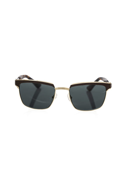 Frankie Morello Brown Metallic Fiber Men's Sunglass