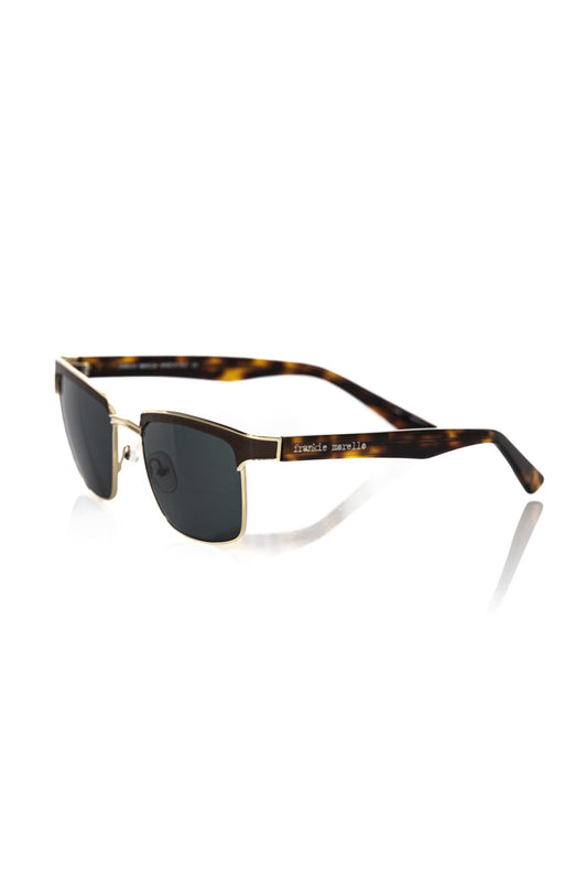 Frankie Morello Brown Metallic Fiber Men's Sunglass