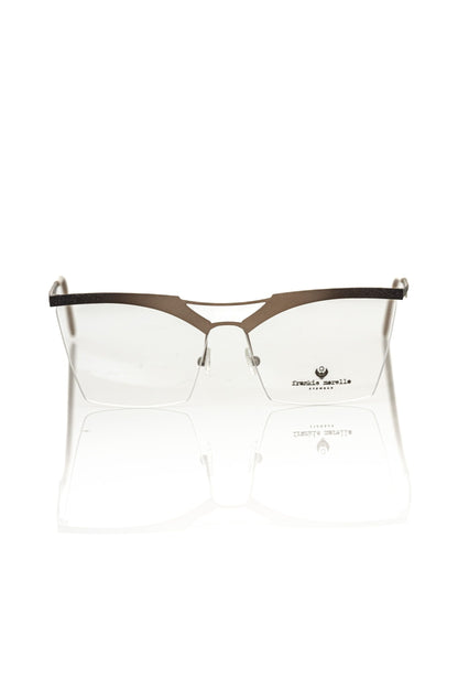 Frankie Morello Gold Metallic Women's Frame Eyeglasses