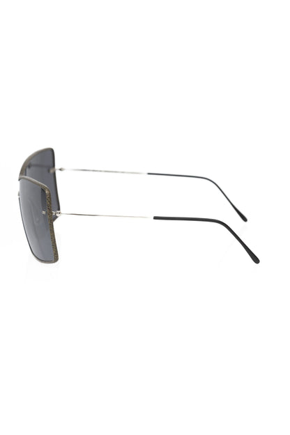 Frankie Morello Black Metallic Fiber Women's Sunglass