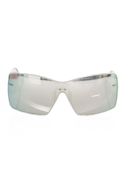 Frankie Morello Silver Metallic Fibre Women Sunglasses