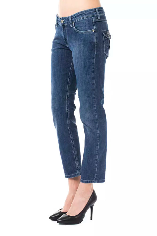 Ungaro Fever Light Blue Cotton Women Jeans