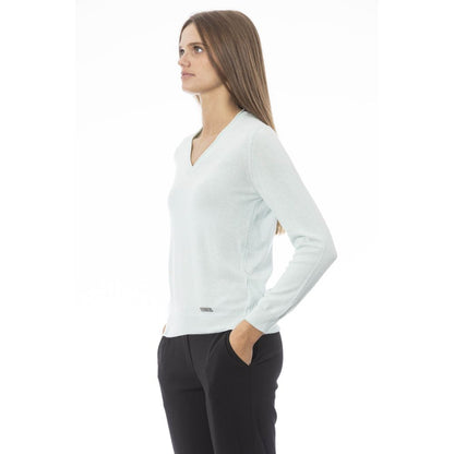 Baldinini Trend Light Blue Cashmere Women's Sweater