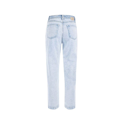 Yes Zee Blue Cotton Women High-Waisted Jean