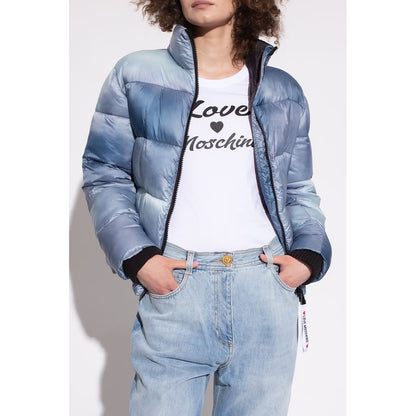 جاكيت نسائي من البوليستر باللون الأزرق الفاتح من Love Moschino