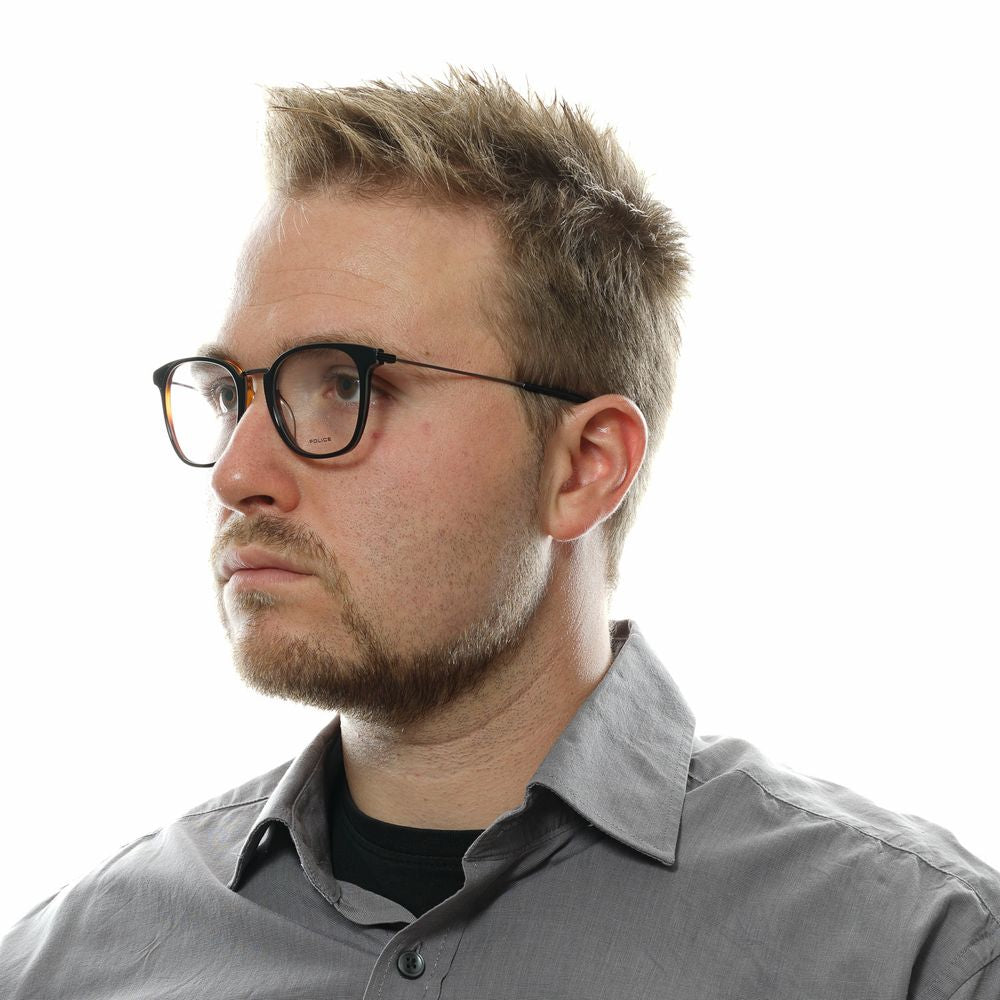 Police Black Men Glasses Frame